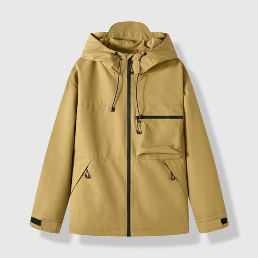 GXG男装【户外山系】秋季时尚抽绳多口袋设计男式防风连帽夹克K&C 商品图2