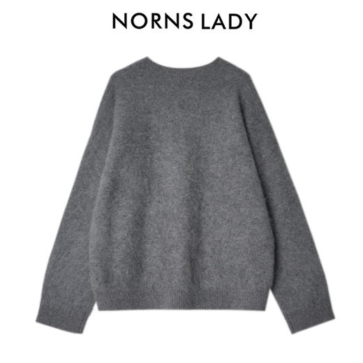 NORNS LADY诺恩 羊毛圆领毛针织衫宽松秋冬百搭毛衣 H25SK09903-12.16直播 商品图3