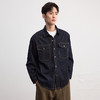 GXG男装25秋季经典水洗防掉色翻盖口袋简约翻领男式牛仔夹克外套K&C 商品缩略图3