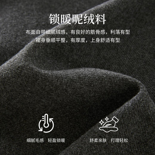 【12/17新品】熙世界格雷miu系灰色毛呢套装女秋冬八分阔腿裤无袖V领马甲两件套 商品图2