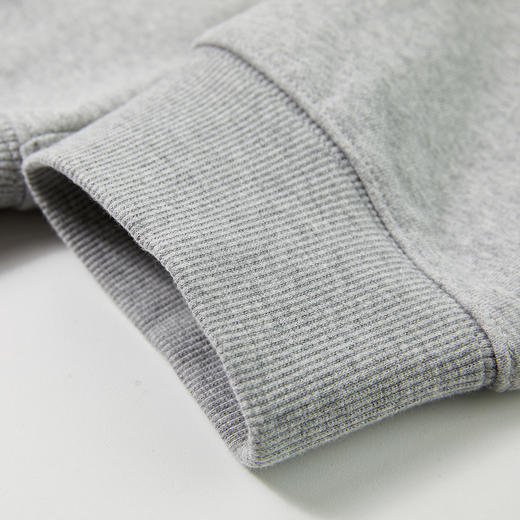 NPC潮牌字母贴布线迹绣花休闲圆领卫衣高克重宽松男潮流NP41ST22 商品图3