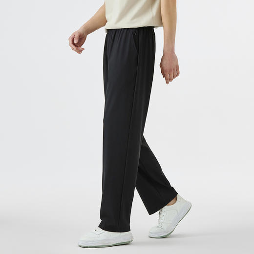 GXG男装25夏季舒适弹力松紧腰系绳轻薄透气男式直筒休闲长裤K&C 商品图2