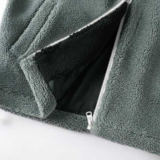 GXG男装冬季时尚撞色拼接颗粒绒加厚保暖立领休闲男式夹克K&C 商品图8