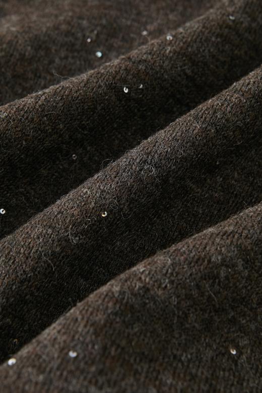 一周发货【满天星羊毛混纺卫衣】加绒连帽亮片，可机洗，亮片手工缝纫固定不易掉，简约款式，保暖细密短绒，慵懒百搭，宽松加厚，长袖套头款，穿脱方便，面料:5%羊毛12%锦纶12%晴纶3%氨纶68%聚酯纤维 商品图14