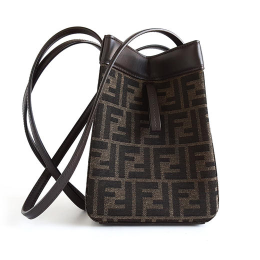 【95新】FENDI芬迪8BS083老花mini Origami折叠包水桶包单肩包女士141225AK06 商品图3