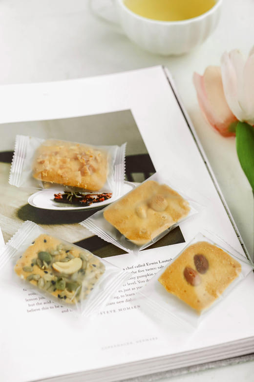 【包邮】 奶香+坚果香的结合 多口味坚果芙脆饼干，四种口味四种坚果任选！ 商品图3