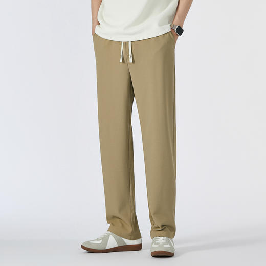 GXG男装夏季时尚抽绳休闲裤男士日常百搭直筒长裤K&C 商品图8