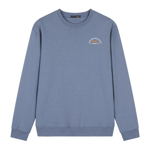 GXG男装25秋季时尚创意半弧字母印花百搭休闲男式圆领卫衣K&C 商品图5