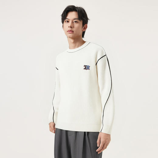 gxg.jeans男装春季白色圆领线衫JFX12000081 商品图2