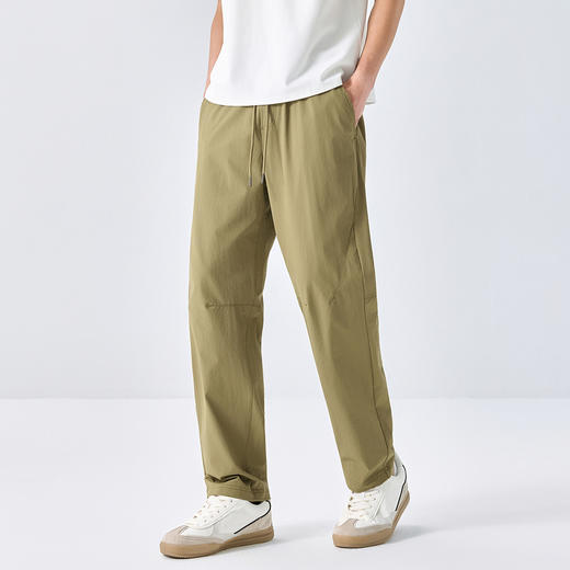 GXG男装25夏季日常简约轻薄透气柔软亲肤男式直筒休闲裤K&C 商品图5