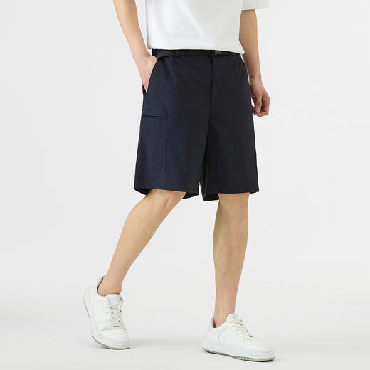 GXG男装【工装多袋】25夏季插扣腰带松紧腰户外沙滩男式休闲短裤K&C 商品图2