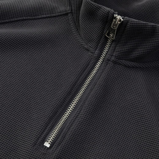 GXG男装25秋季简约纯色宽松休闲长袖套头上衣男式翻领卫衣K&C 商品图9