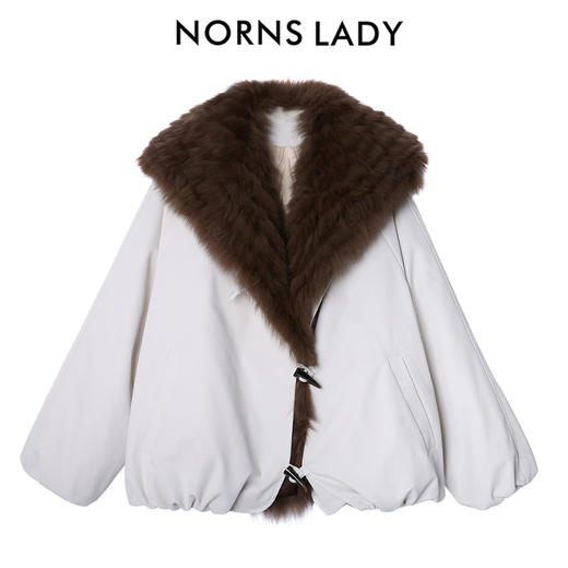 NORNS LADY诺恩 冬季毛领加厚保暖外套时尚皮毛一体 H25WK90977-12.16直播 商品图2