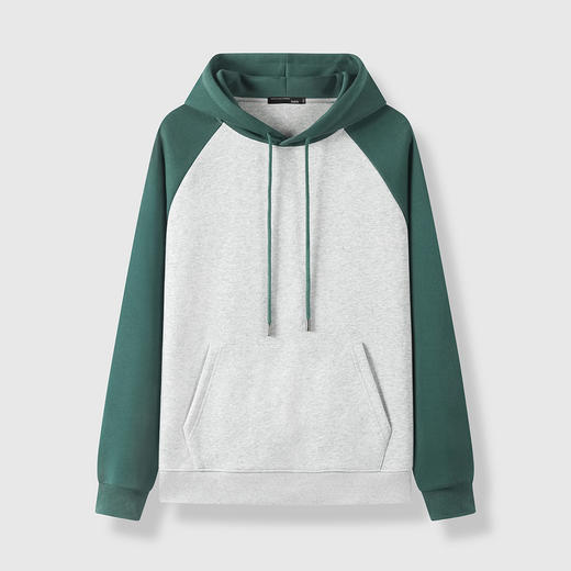 GXG男装秋季时尚撞色拼接潮牌情侣款连帽卫衣宽松百搭上衣外套K&C 商品图7