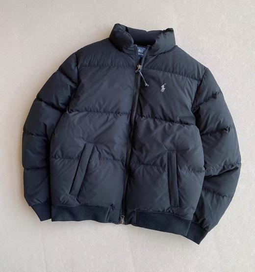 D121535秋冬新款刺绣小马图案拉链长袖立领纯色羽绒服 商品图3
