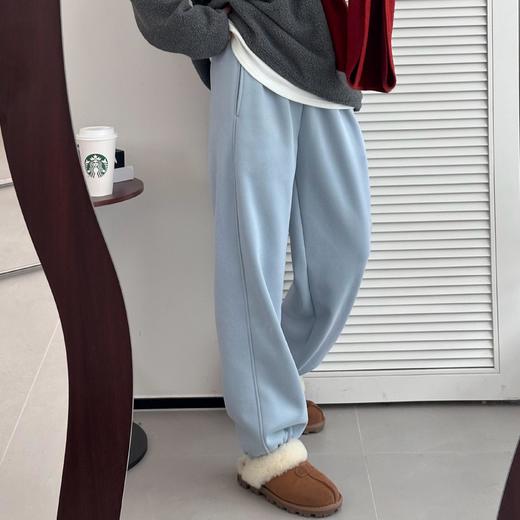 Beau Muse小暖炉加绒加厚休闲卫裤 脚口抽绳版/小个子束脚版 商品图8