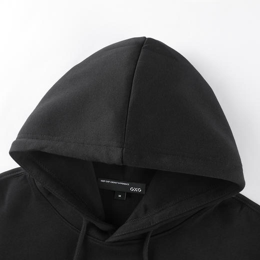 GXG男装【滑雪人】25春季时尚抽绳简约字母印花宽松男式连帽卫衣K&C 商品图4