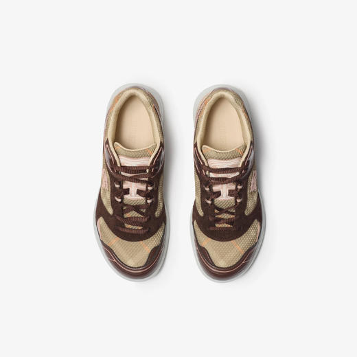 BURBERRY 巴宝莉 女士马术骑士徽标格纹 Matrix 活力休闲运动鞋 混色 8111861 C3257 商品图3