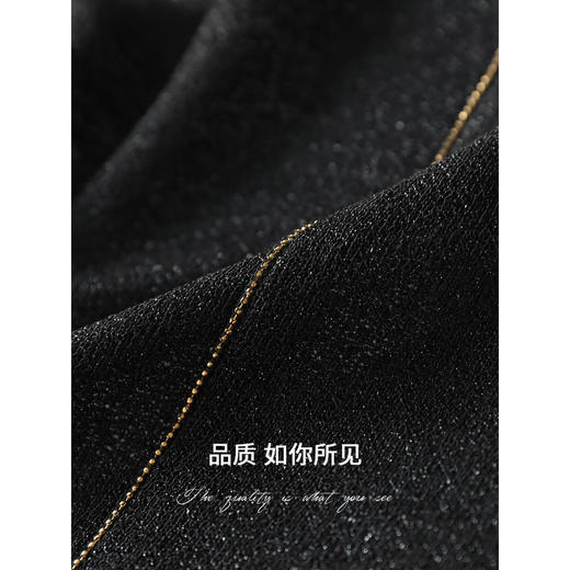 COCOBELLA呼吸感穿搭休闲T恤亮丝黑色针织衫女遮阳罩衫TS3196-2 商品图3
