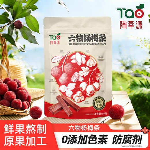 陶奉源六物杨梅条 95克/包   鲜果熬制，健康无添加 商品图2