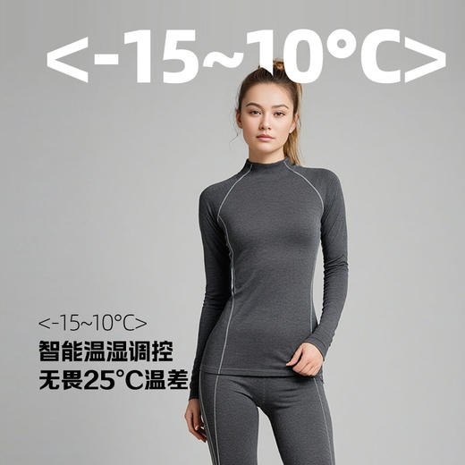 【爱mu同源】成人款运动抽湿速干暖暖衣男女同款 乐人家族 商品图3