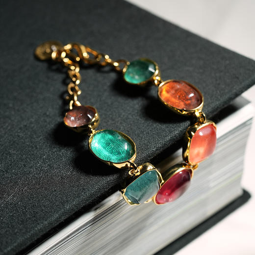 北京仓｜Goossens Paris-CABOCHONS-彩虹色 岩石水晶 手链［法国设计师］ 商品图3