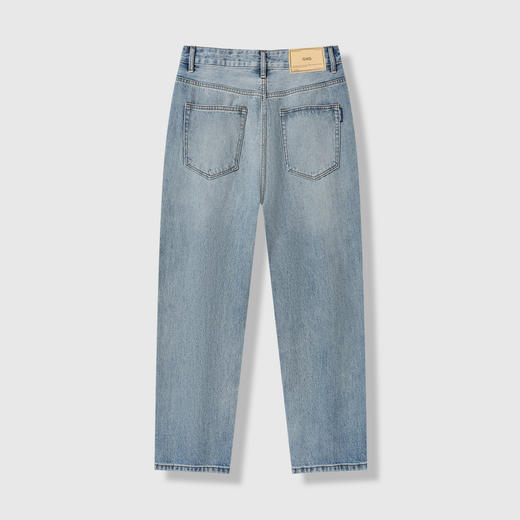 GXG男装25秋季经典潮流日常通勤百搭亲肤宽松直筒男式牛仔长裤K&C 商品图5