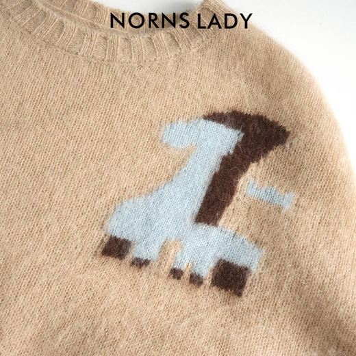NORNS LADY诺恩 秋冬新款羊毛毛针织衫圆领复古毛衣 H25SK09900 商品图4