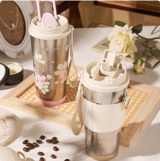 杯具熊纯钛保温杯 高颜值礼盒双饮咖啡杯钛杯新款水杯 商品图4