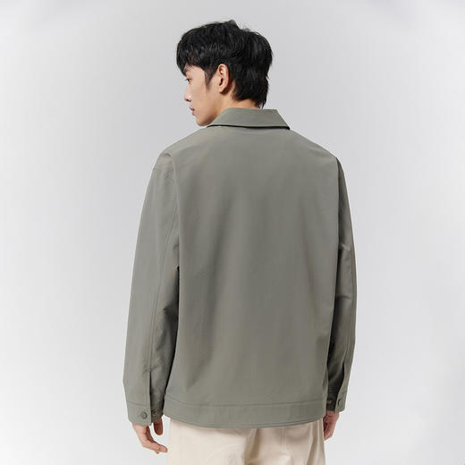 GXG男装【立体贴袋】25春季简约百搭日常通勤翻领休闲男式夹克K&C 商品图6