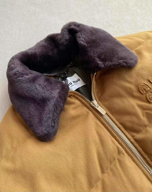 D121534重磅字母拉链皮毛一体羽绒服外套男女情侣款 商品图4