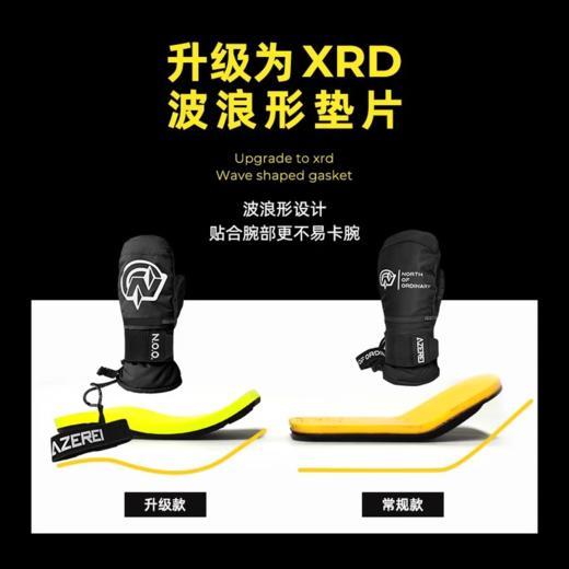 【八折特卖】NORTH OF ORDINARYNOO滑雪手套 冬季单板手套手焖子护掌护腕可放雪卡保暖手套 商品图2