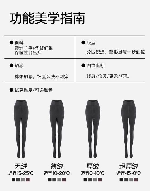 杨幂推荐小野和子羊毛连袜裤 商品图6