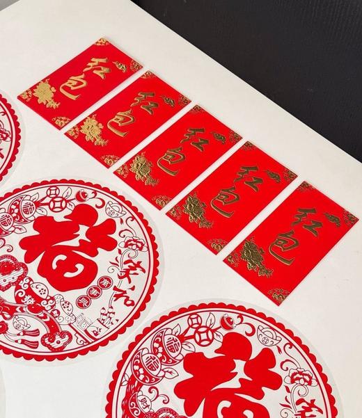 【sufecoco新年磁吸对联88件套】✅免胶粘，⁡磁吸方便，⁢不伤门  ✅礼盒装，⁩自用送人都好看  ✅表面覆防水膜，⁭耐脏防水-HFDJ 商品图3