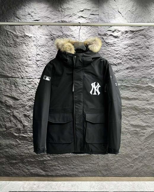 D121527冬季新款情侣款大口袋工装毛领羽绒服 商品图2