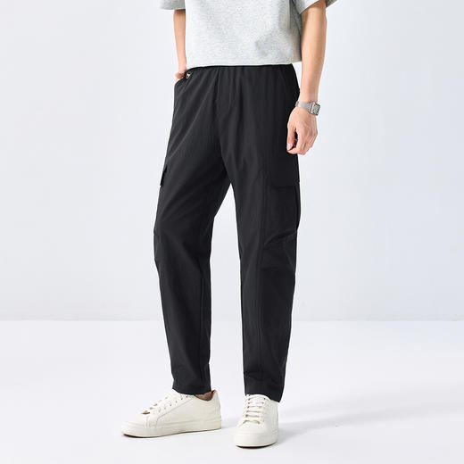 GXG男装【工装多袋】25春季时尚紧腰立体大贴袋锥形男式休闲裤K&C 商品图1