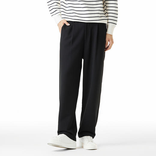 GXG男装【防风耐磨】秋冬弹力松紧舒适百搭通勤直筒男式休闲裤K&C 商品图1