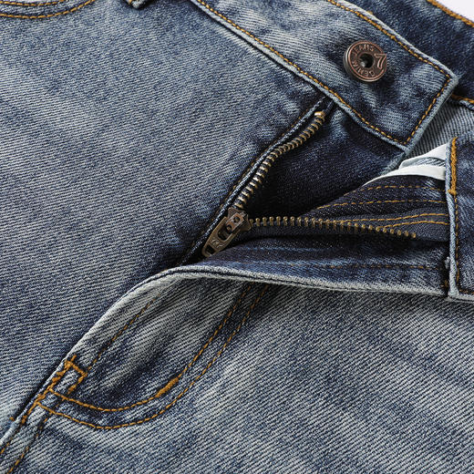 GXG男装25夏季时尚猫须休闲百搭薄款直筒男式牛仔五分短裤K&C 商品图9