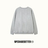 NPC潮牌字母贴布线迹绣花休闲圆领卫衣高克重宽松男潮流NP41ST22 商品缩略图1