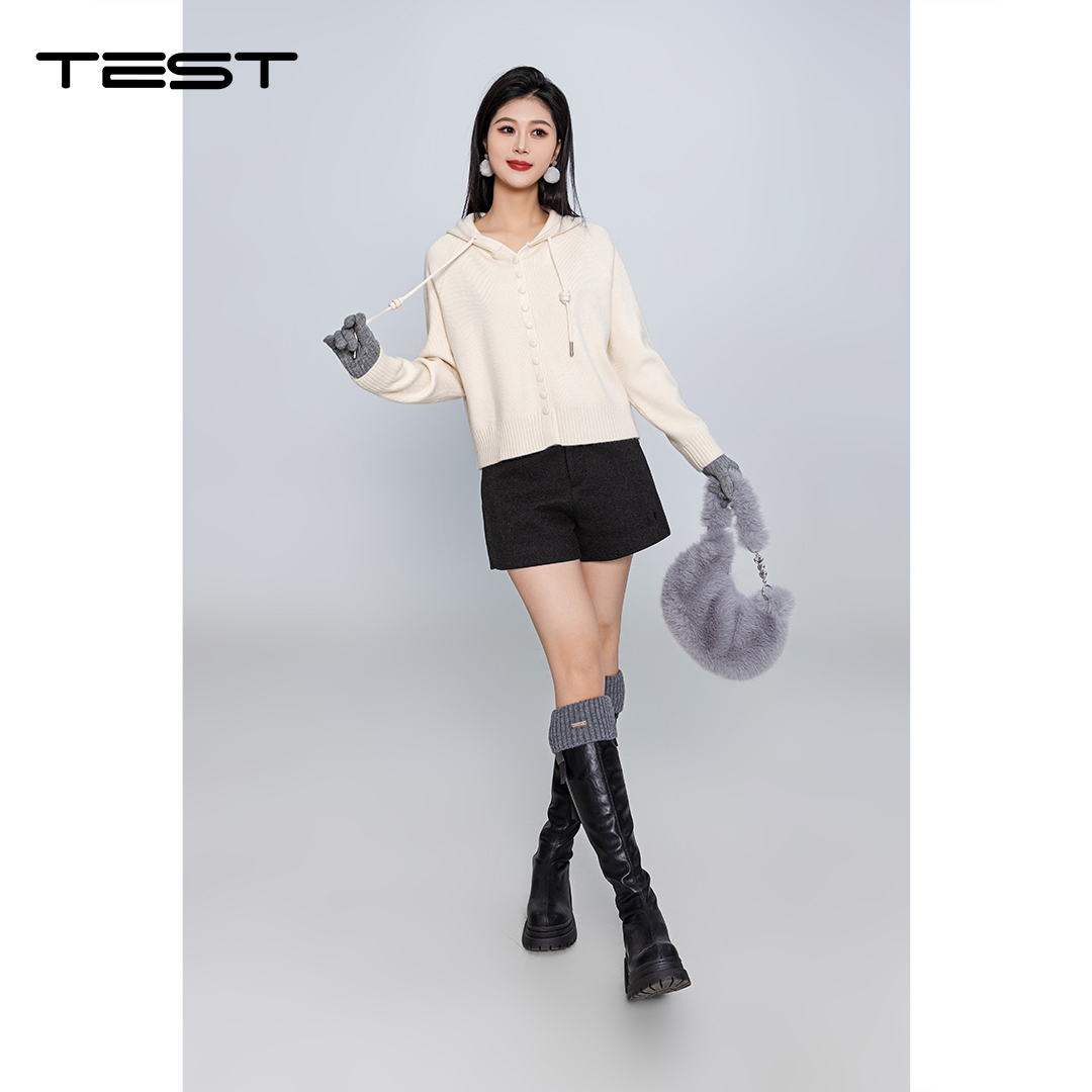 冬上新韩版连帽宽松显瘦开衫1254154