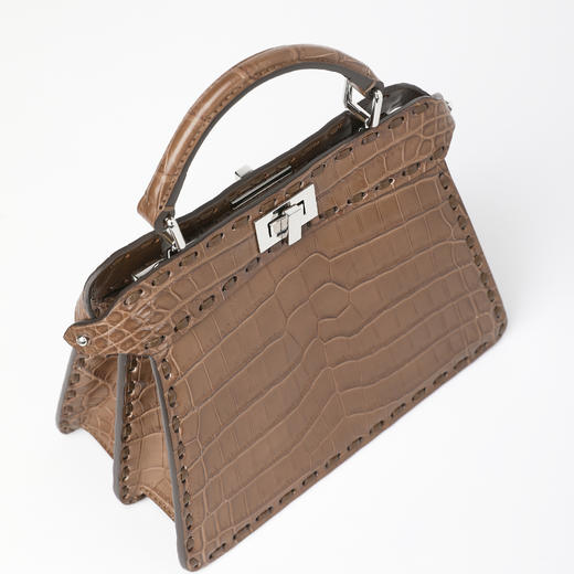 ROMI STUDIO 首饰袋 新加坡进口手工打磨鳄鱼皮手提包RWCLP36987 商品图3