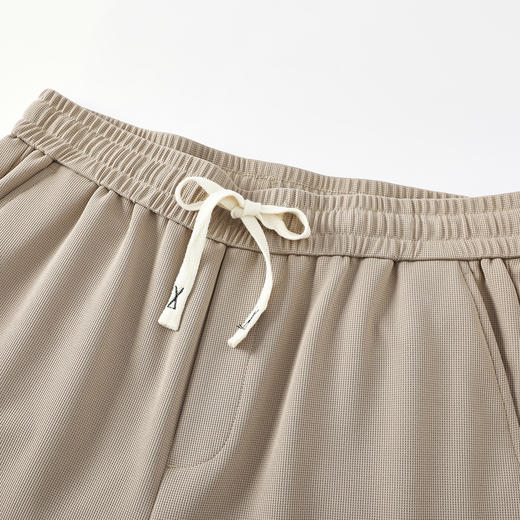 GXG男装25夏季时尚松紧腰系绳纯色百搭垂顺轻薄男式直筒休闲裤K&C 商品图10