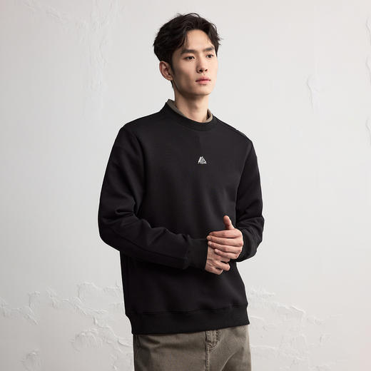 GXG男装【莫代尔】25秋季经典简约百搭宽松圆领休闲男式卫衣K&C 商品图1