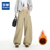 【加绒加厚】罗蒙秋冬款女士弯刀裤阔腿美式高街潮时尚百搭长裤 商品缩略图0