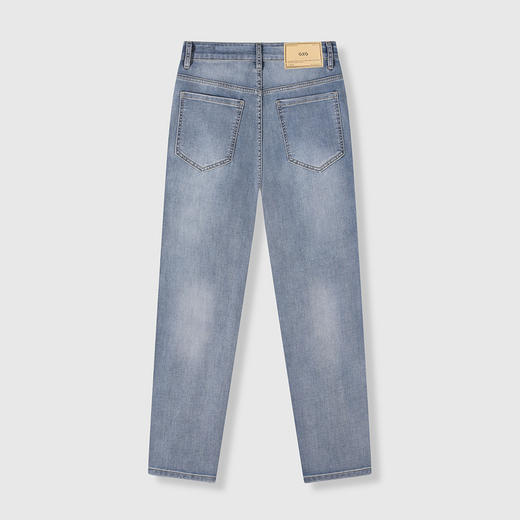 GXG男装【含莱赛尔】25夏季经典水洗凉感透气锥型版男式牛仔长裤K&C 商品图5