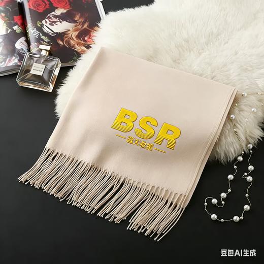 定制款围巾，羊粘高档。30%棉70%聚酯纤维.10条起订 商品图3