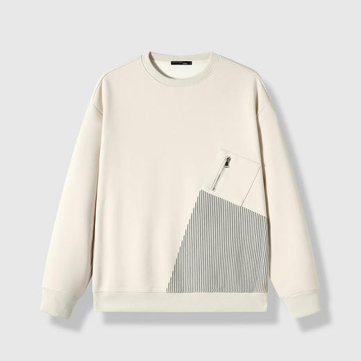 GXG男装【拉链装饰】秋季时尚百搭运动风男式休闲圆领长袖卫衣K&C 商品图2