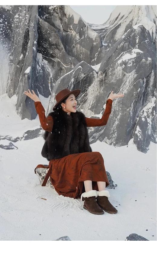 【皮毛一体羊毛防水耐脏雪地靴】RIMRIM品牌直发，2穿设计，非常实穿、百搭~跟高3.5cm，小个子/高个子姐妹都能穿，久走不累脚WD 商品图8