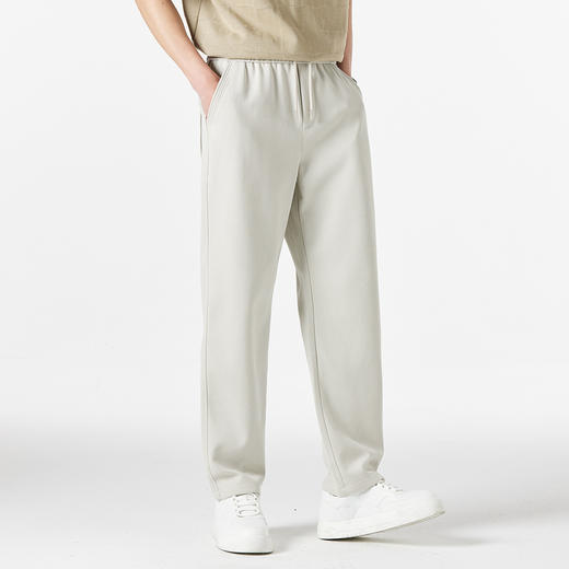 GXG男装25年春季时尚松紧腰抽绳休闲百搭男式直筒长裤K&C 商品图3