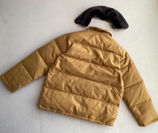 D121534重磅字母拉链皮毛一体羽绒服外套男女情侣款 商品图1